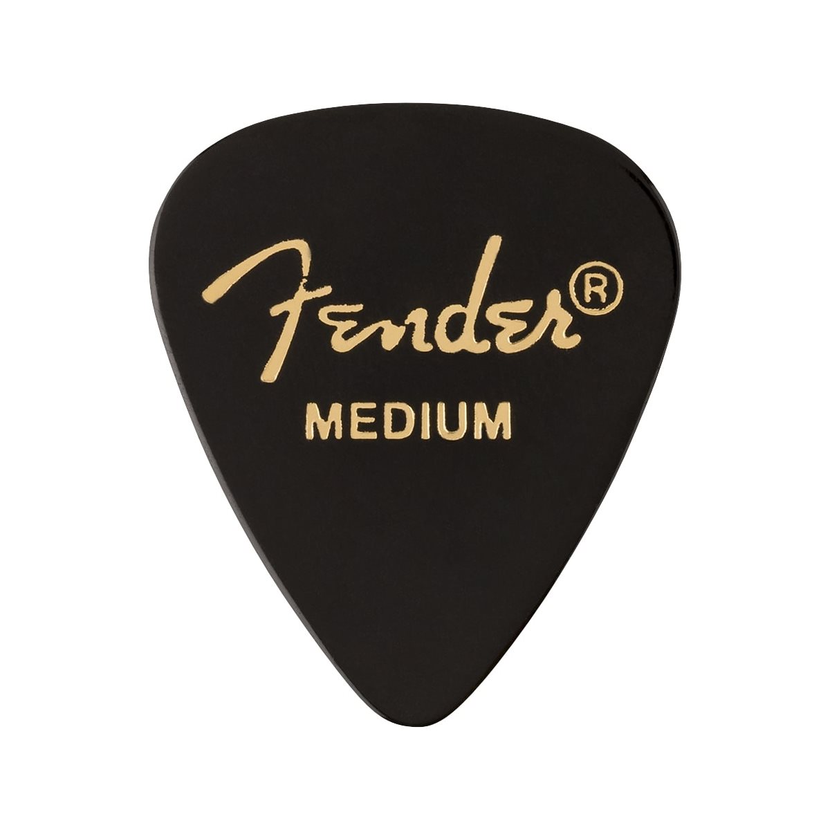 FENDER - MEDIUM CELLULOID PICKS - BLACK - 12 pick pack